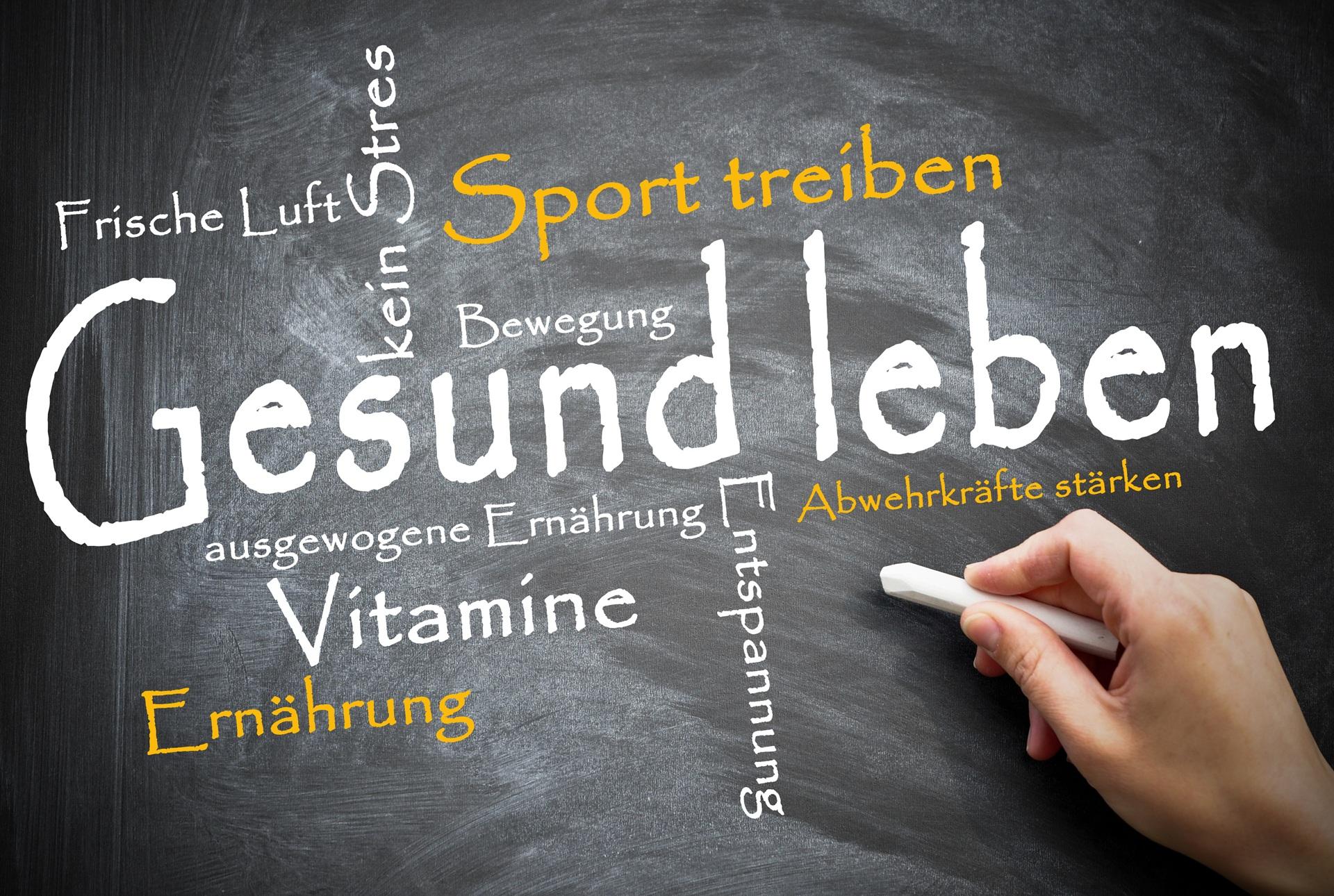 Begriffe zu gesundem Lebensstil | Massageliege elektrisch 